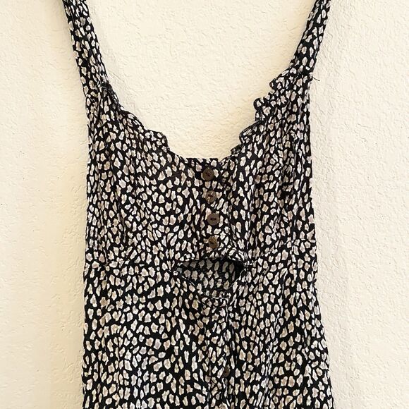 Intimately By Free People Animal Print Peekaboo Flowy Sun Dress M - Picture 3 of 11